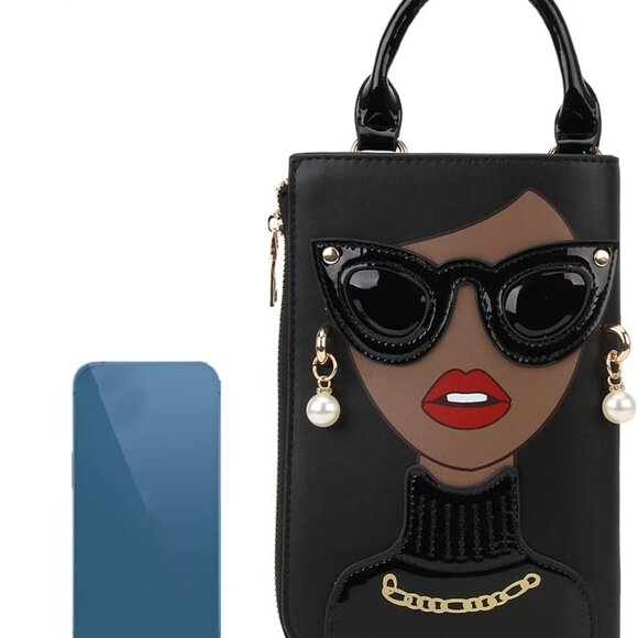 Women PU Leather Shoulder Bag Handbag Clutch Purse for Casual and Travel - Picture 5 of 9